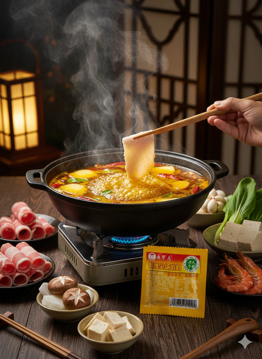 Chongqing Qiaotou Hot Pot Base, Spicy And Fresh Hot Pot Base, Hot Pot Material (50g) - Image 3