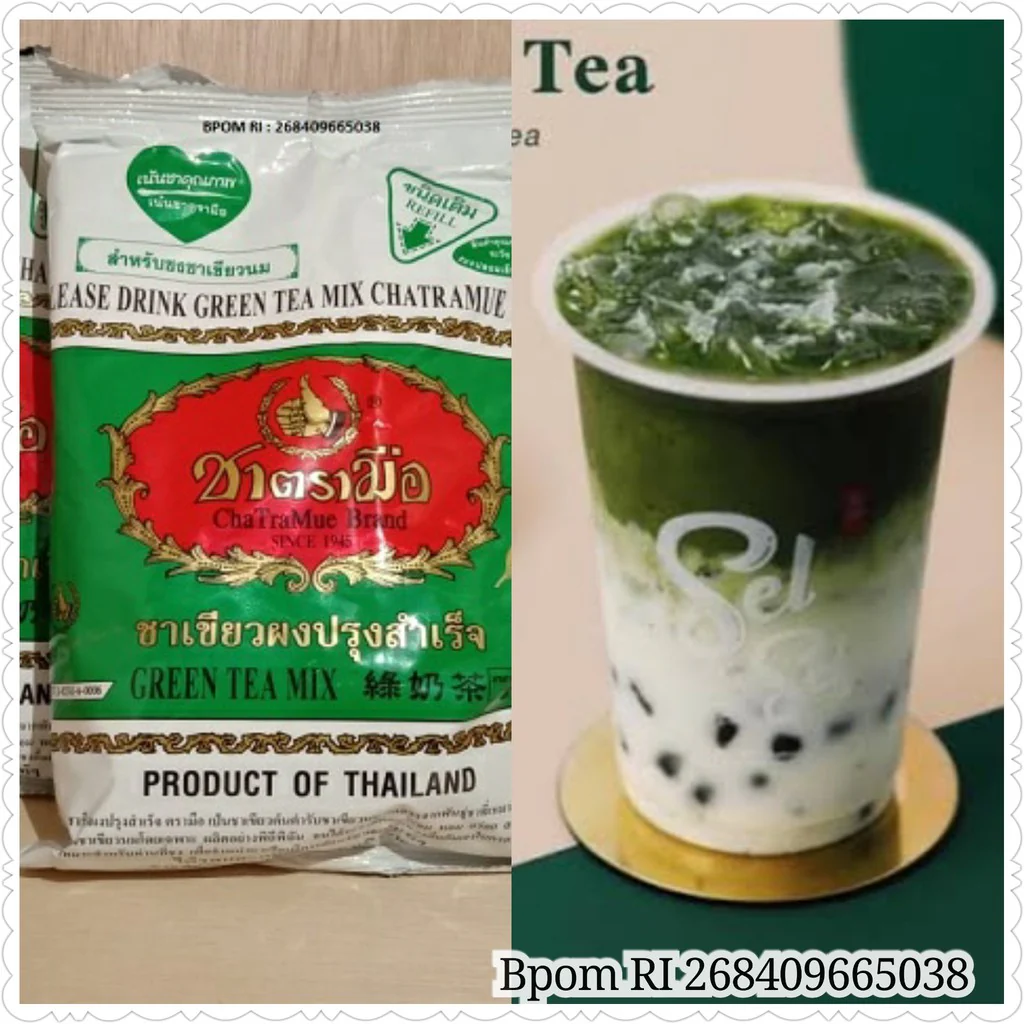 Green Tea Mix Thai Tea (Original) Bag - 200 g - Image 4