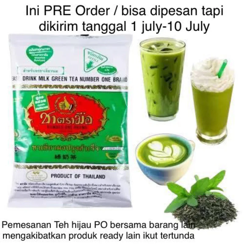 Green Tea Mix Thai Tea (Original) Bag - 200 g - Image 5