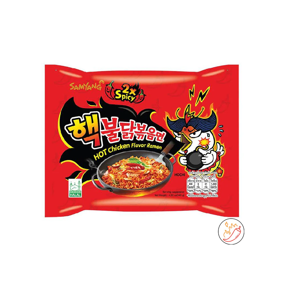 Samyang 2x Spicy Hot Chicken Korean Ramen Noodles - 140 gm