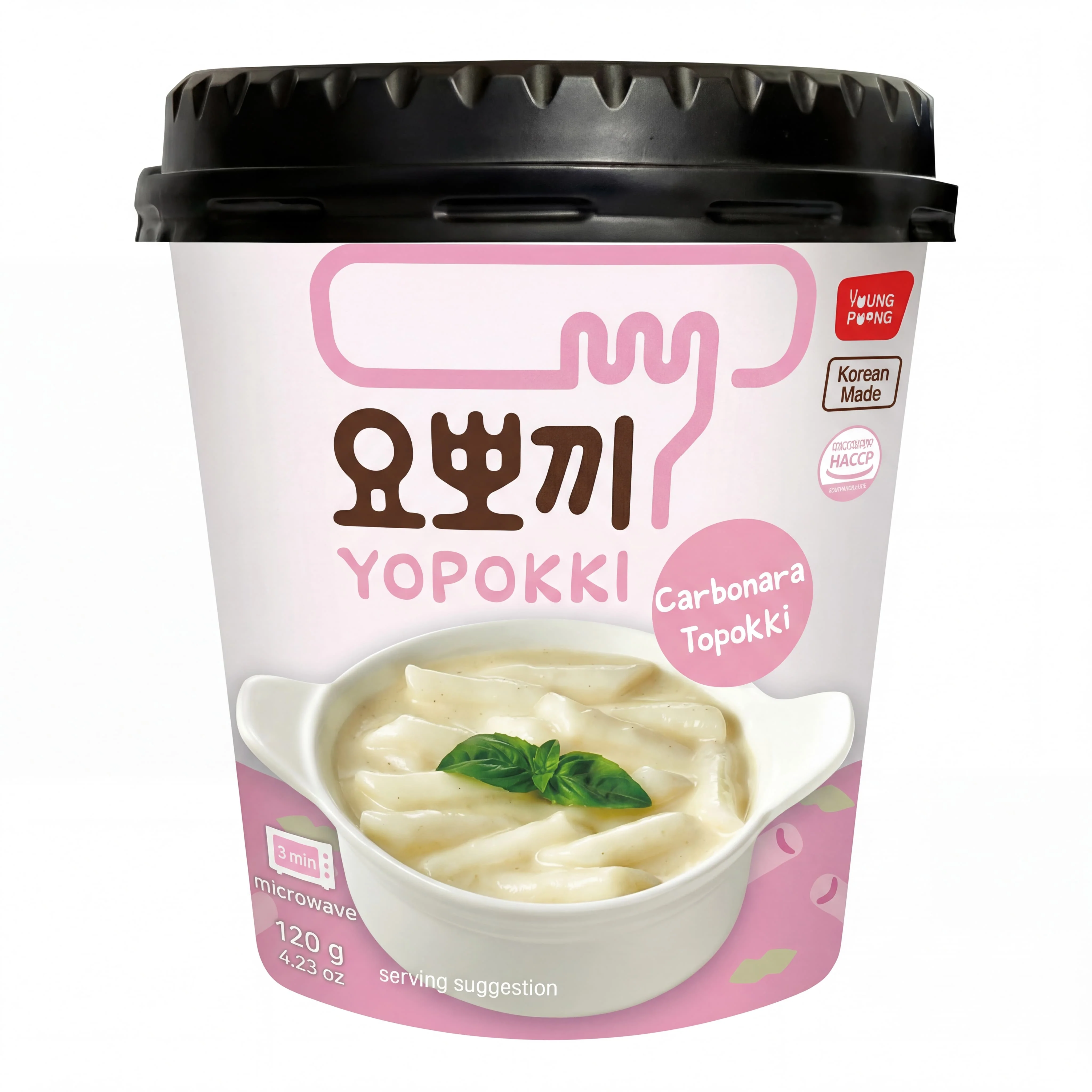 Yopokki Carbonra Rice Cake - 120 gm